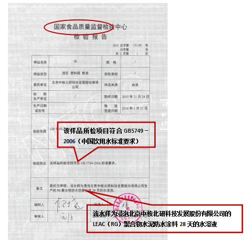 應(yīng)用水檢測報(bào)告